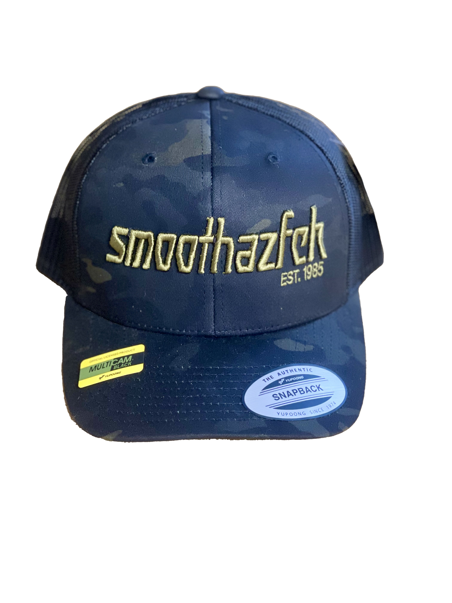 SMOOTHAZFCK Stitch Logo Snapback Hat
